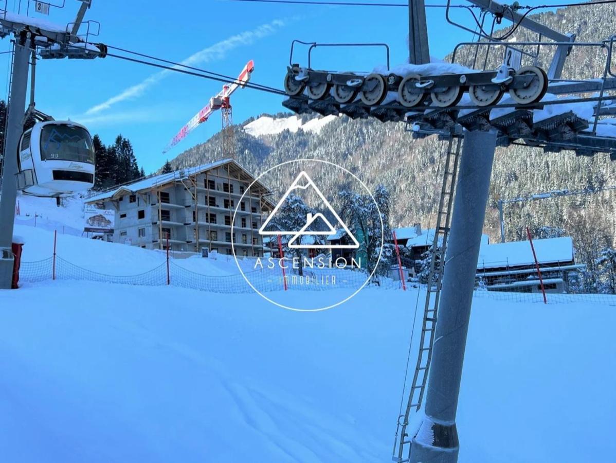 Dans Residence Neuve Le Snow Roc Sur Les Pistes, Grand Studio Cosy 5 Pers Avec Terrasse Panoramique, Sauna, Wifi Saint-Jean-d'Aulps Bagian luar foto