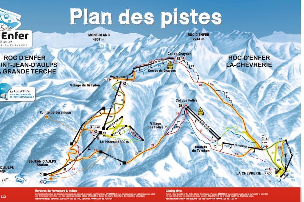 Dans Residence Neuve Le Snow Roc Sur Les Pistes, Grand Studio Cosy 5 Pers Avec Terrasse Panoramique, Sauna, Wifi Saint-Jean-d'Aulps Bagian luar foto