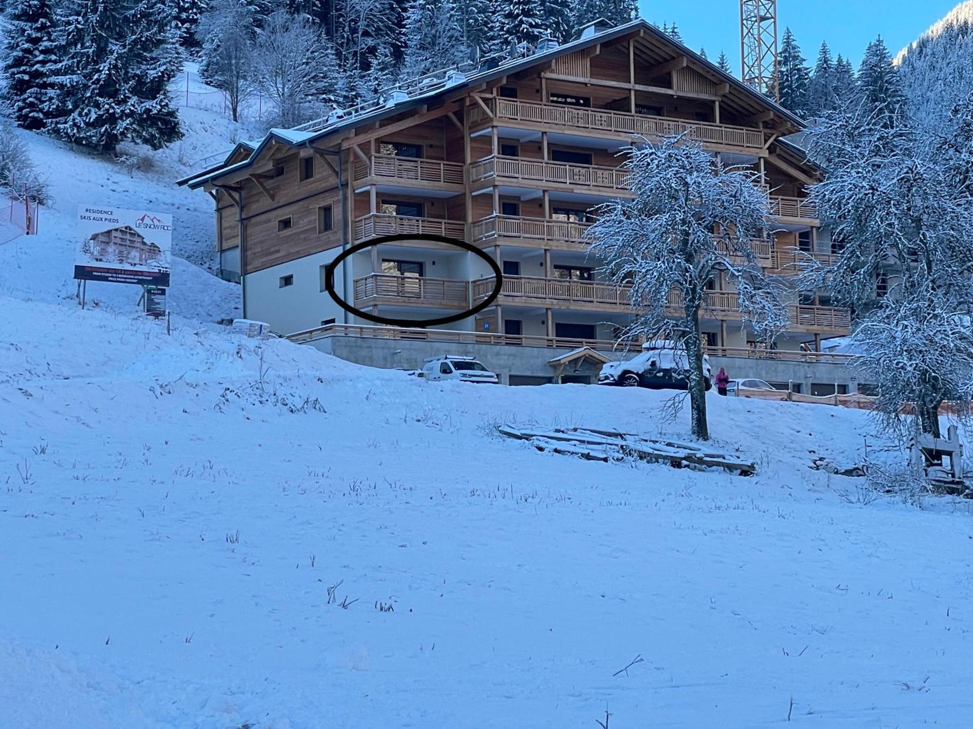 Dans Residence Neuve Le Snow Roc Sur Les Pistes, Grand Studio Cosy 5 Pers Avec Terrasse Panoramique, Sauna, Wifi Saint-Jean-d'Aulps Bagian luar foto