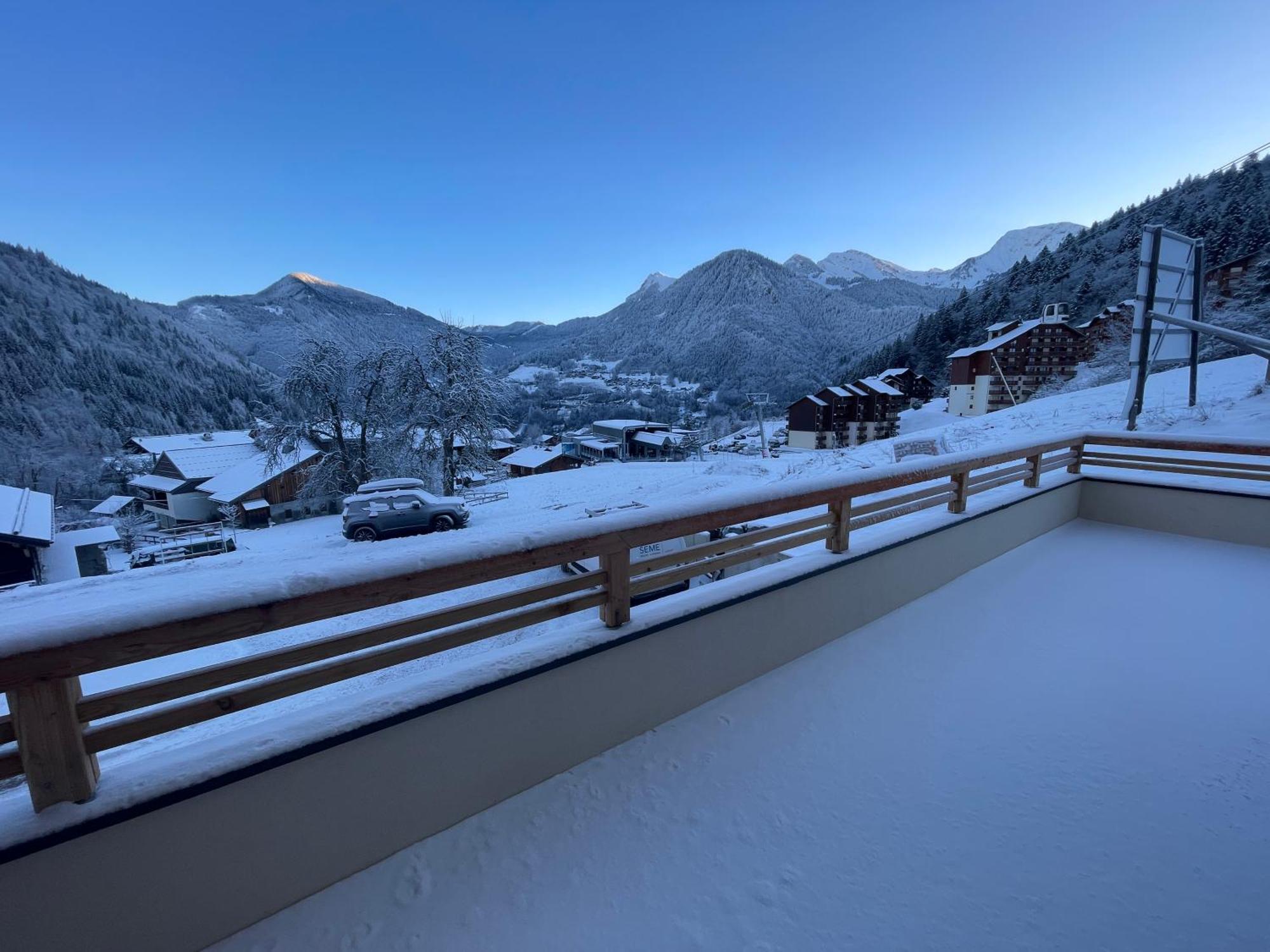 Dans Residence Neuve Le Snow Roc Sur Les Pistes, Grand Studio Cosy 5 Pers Avec Terrasse Panoramique, Sauna, Wifi Saint-Jean-d'Aulps Bagian luar foto