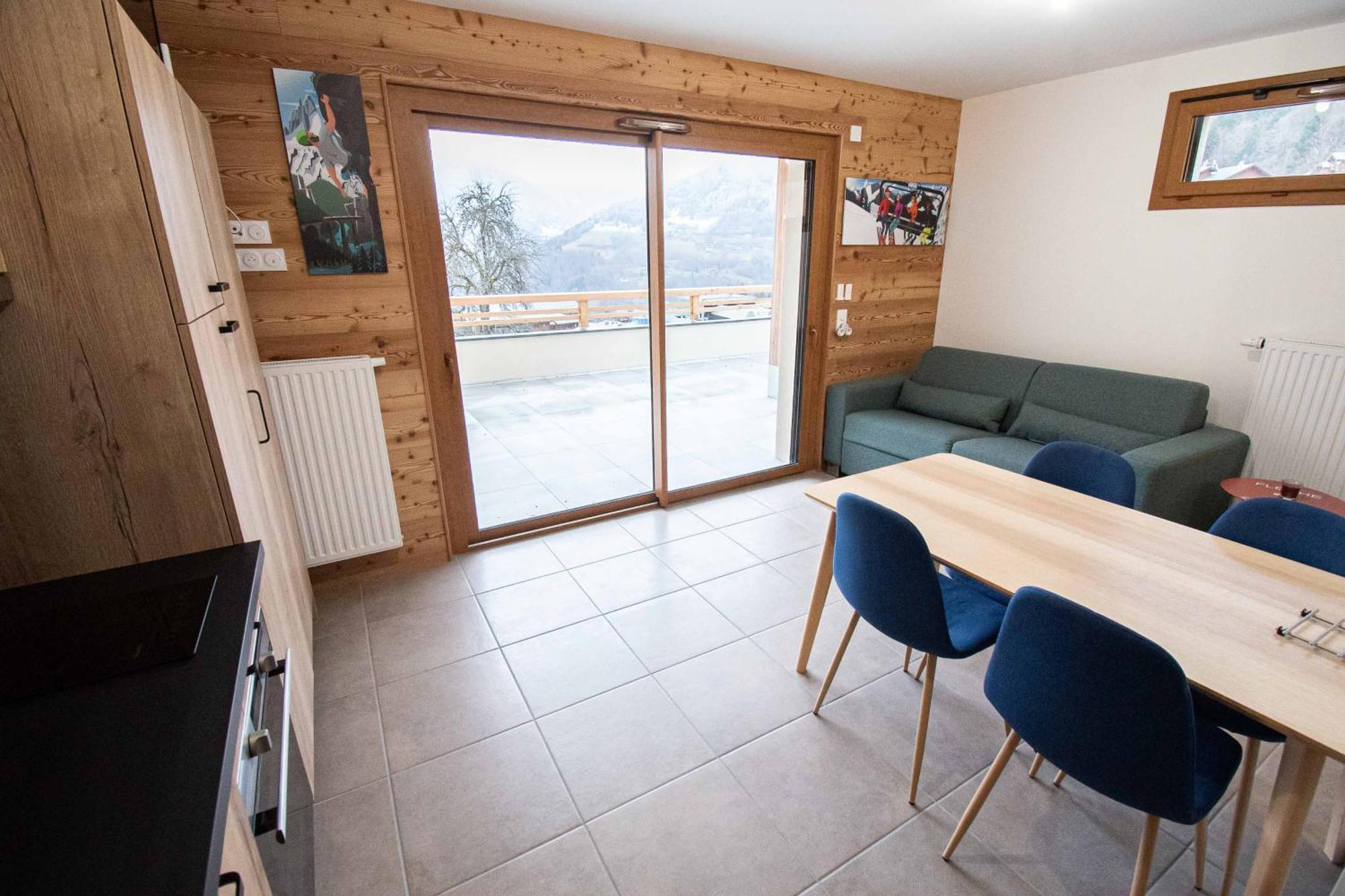 Dans Residence Neuve Le Snow Roc Sur Les Pistes, Grand Studio Cosy 5 Pers Avec Terrasse Panoramique, Sauna, Wifi Saint-Jean-d'Aulps Bagian luar foto
