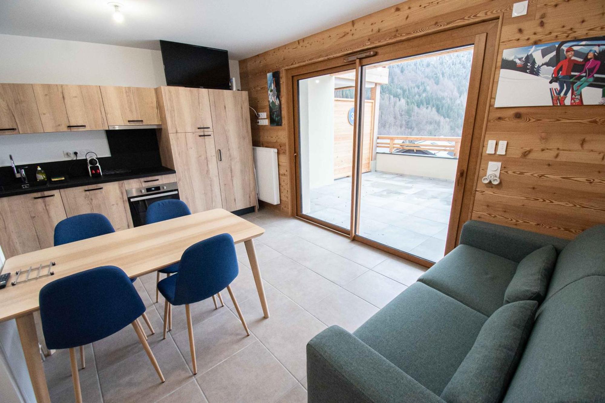 Dans Residence Neuve Le Snow Roc Sur Les Pistes, Grand Studio Cosy 5 Pers Avec Terrasse Panoramique, Sauna, Wifi Saint-Jean-d'Aulps Bagian luar foto