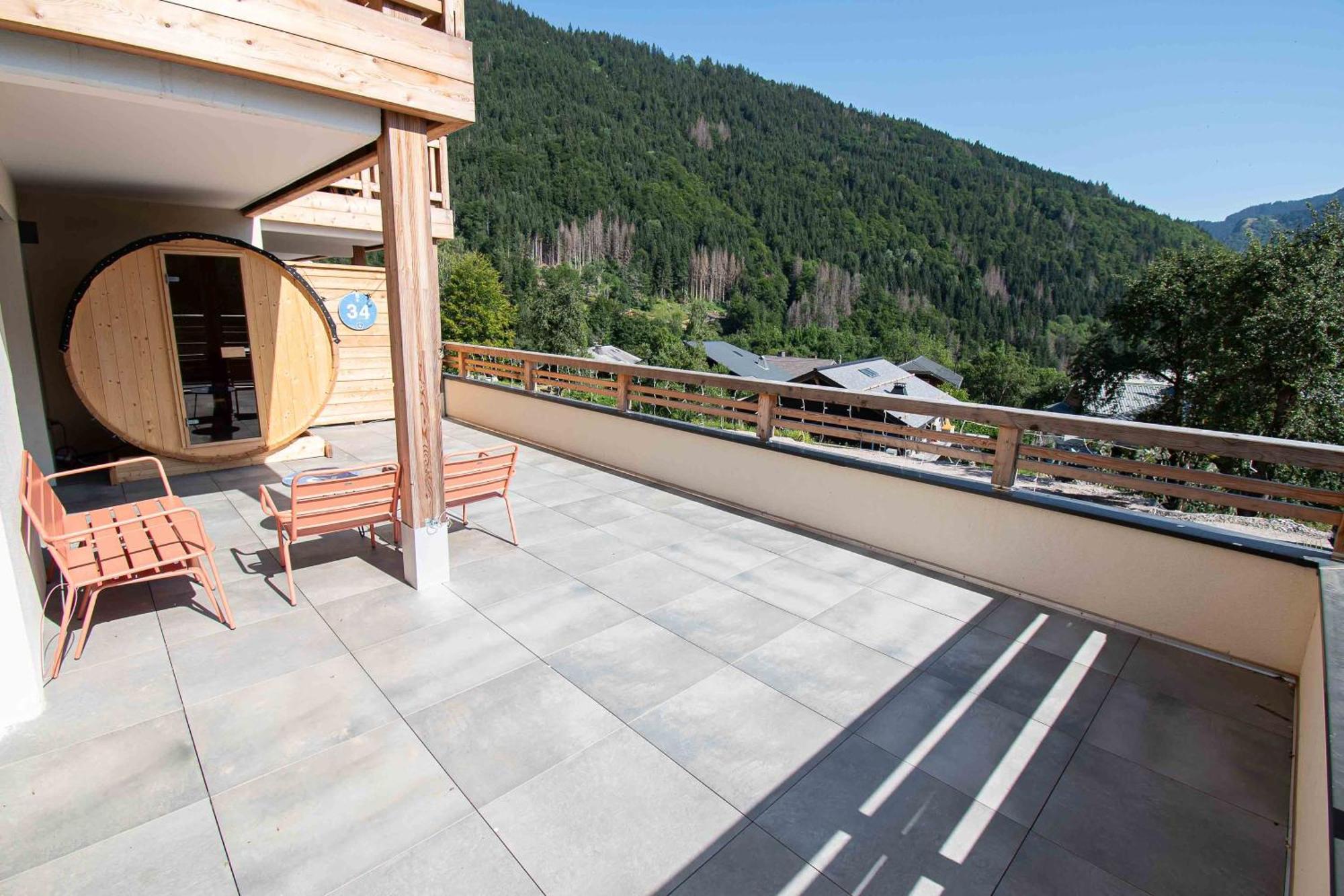 Dans Residence Neuve Le Snow Roc Sur Les Pistes, Grand Studio Cosy 5 Pers Avec Terrasse Panoramique, Sauna, Wifi Saint-Jean-d'Aulps Bagian luar foto