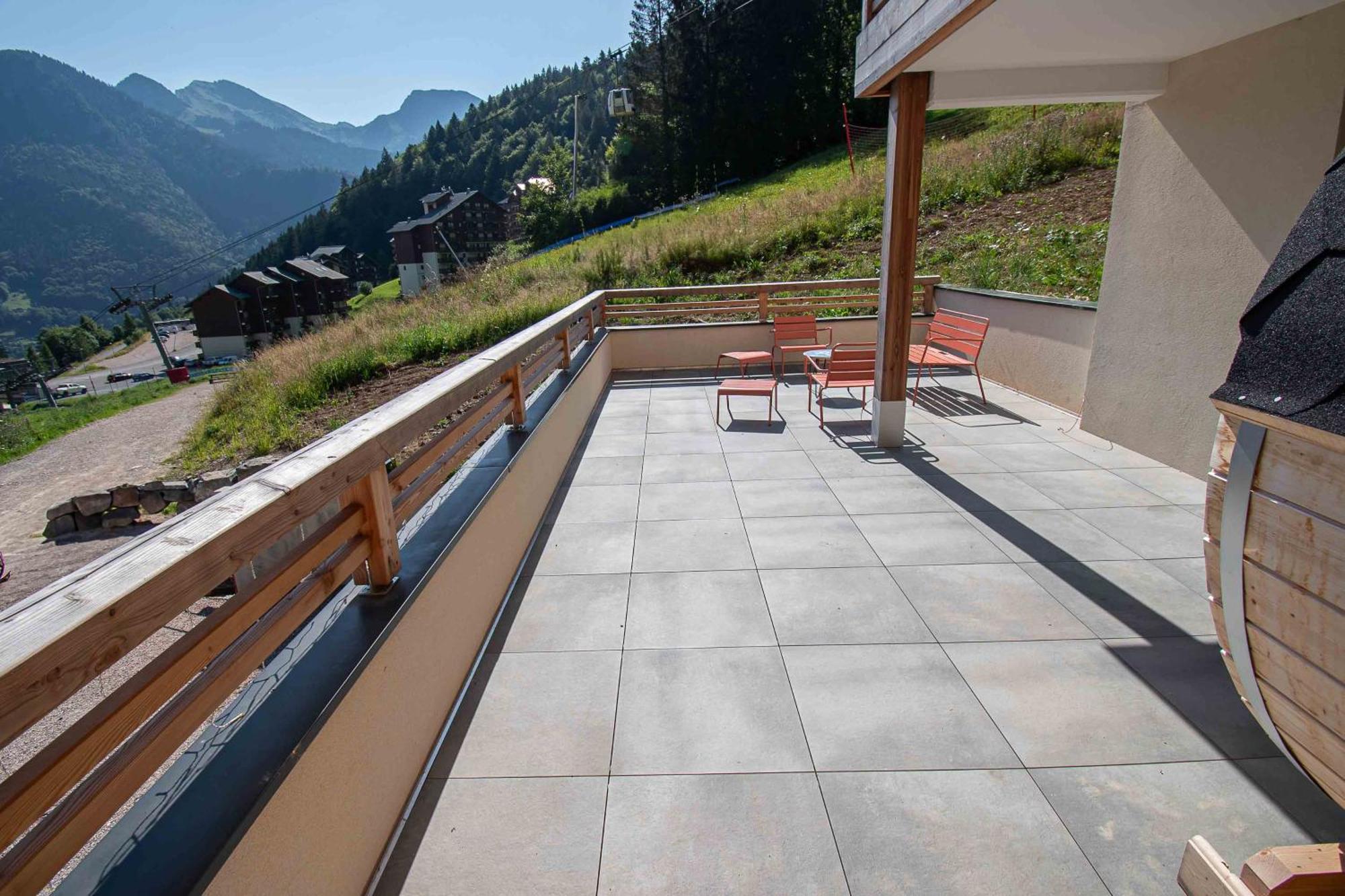 Dans Residence Neuve Le Snow Roc Sur Les Pistes, Grand Studio Cosy 5 Pers Avec Terrasse Panoramique, Sauna, Wifi Saint-Jean-d'Aulps Bagian luar foto
